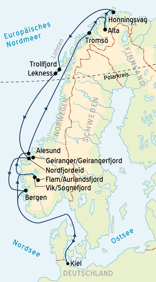 Nordkap zur Mittsommernacht – Hansa Touristik: MS Ocean Majesty – Immer  eine Wellenlänge voraus!